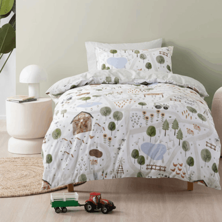 Kids 'On The Farm' Printed Duvet Cover Set