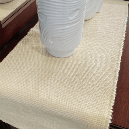 Pure Coton Handwoven Plain Table Runner