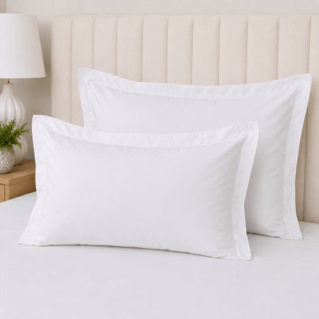 200T 100% Pure Cotton Percale Oxford Enhanced Pillowcases